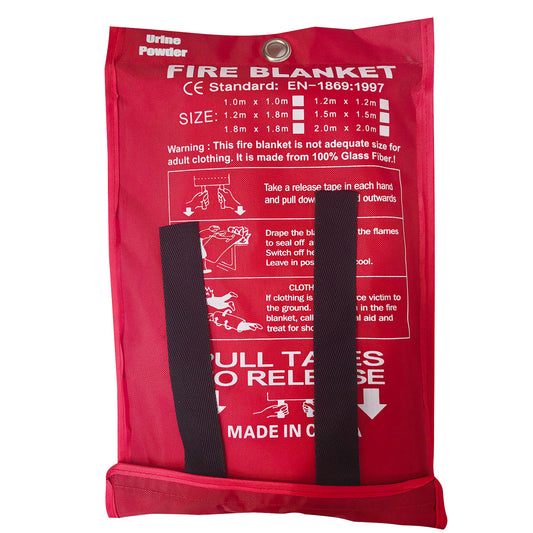 Urine Powder Emergency Fire Blanket for Home and Kitchen,Fiberglass Fire Retardant Blankets 40x40in for School, Fireplace, Grill, Car, Office, Warehouse