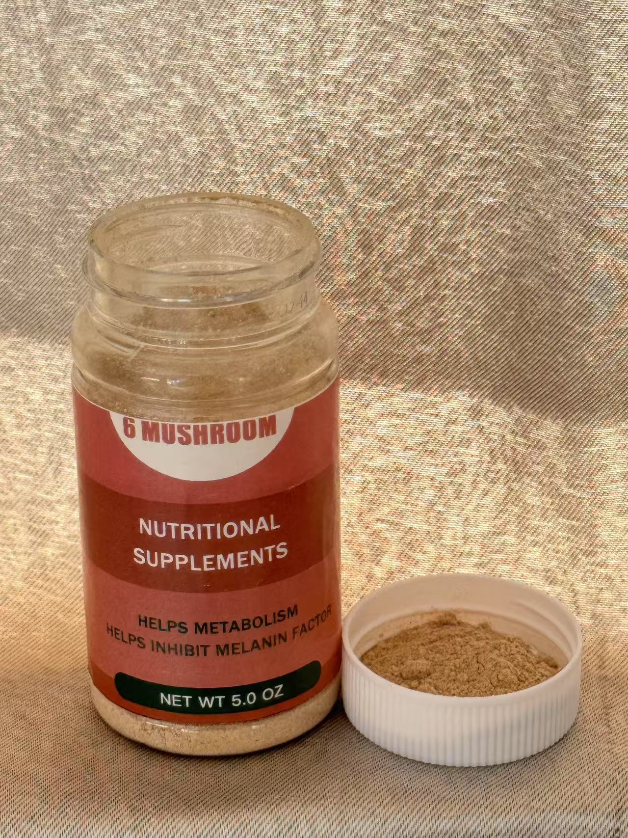 【6 Mushroom】Nutritional supplements,Gluten Free, Dairy Free, Soy Free