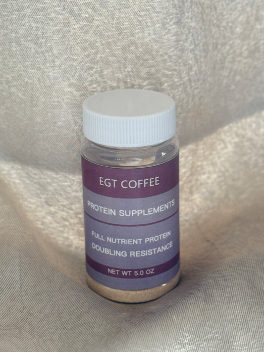 【EGT COFFEE 】protein supplement,Organic nutritional powder, containing plant protein and branched chain amino acids, probiotics and digestive enzymes, free of gluten and lactose