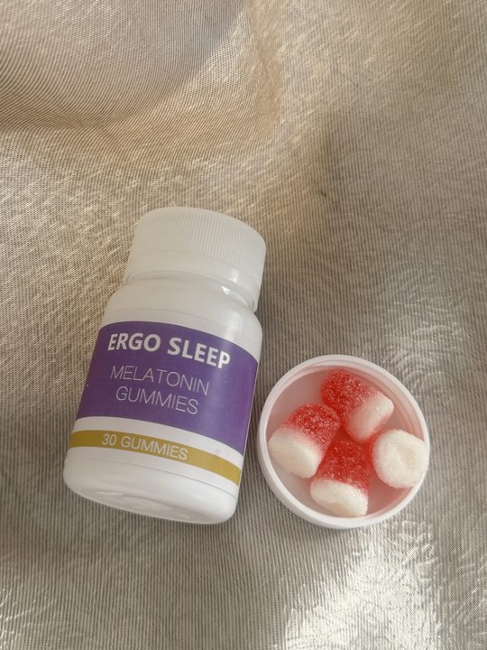【ERGO SLEEP】Melatonin gummies,(Adult version), Lights Out gummies - chewable sleep support supplement