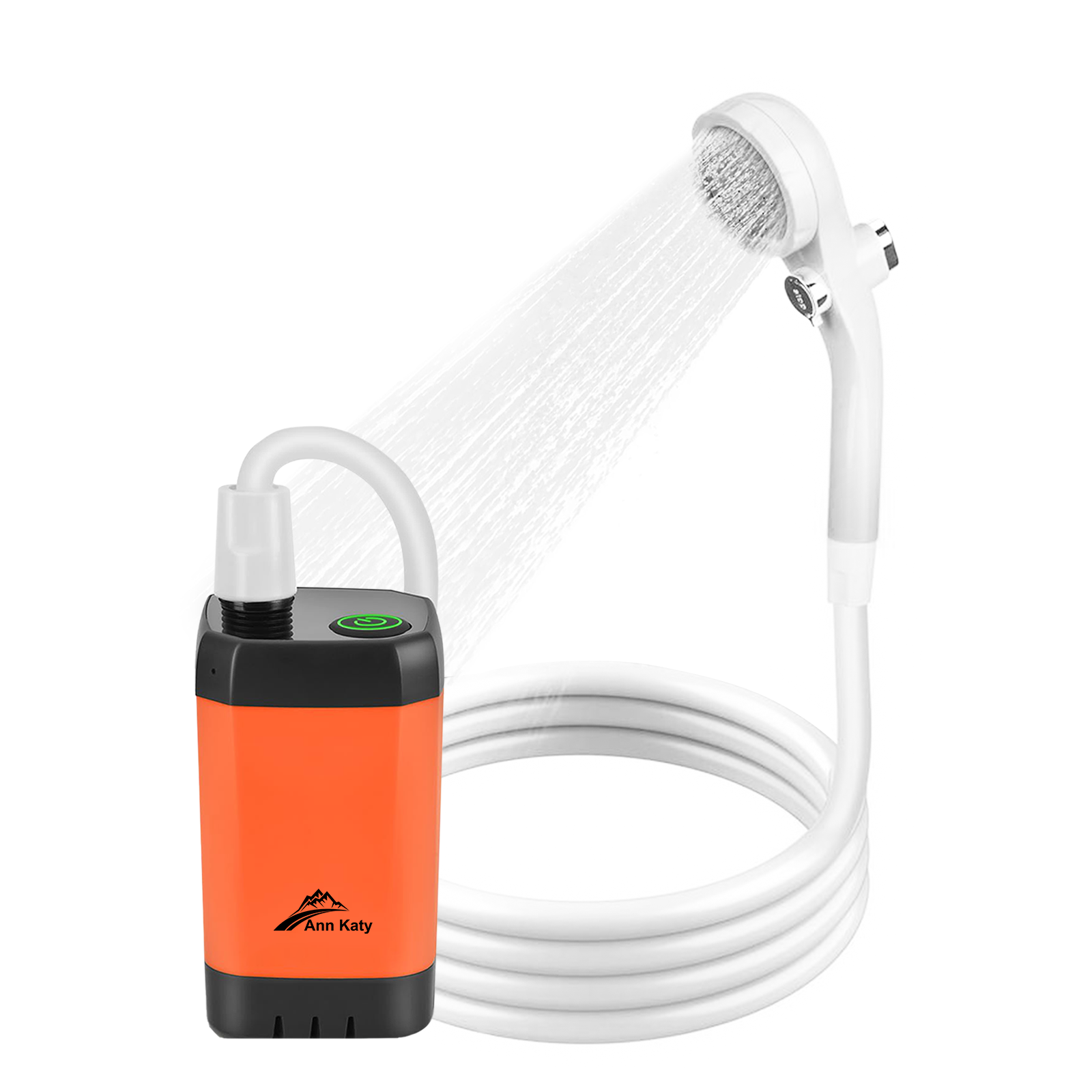 Portable Camping Shower Outdoor Camp Shower Pump,Upgrade Rechargeable Electric Shower Pump with Intelligent Digital Display Multiple Spray Modes for Camping, Hiking, Traveling,RV