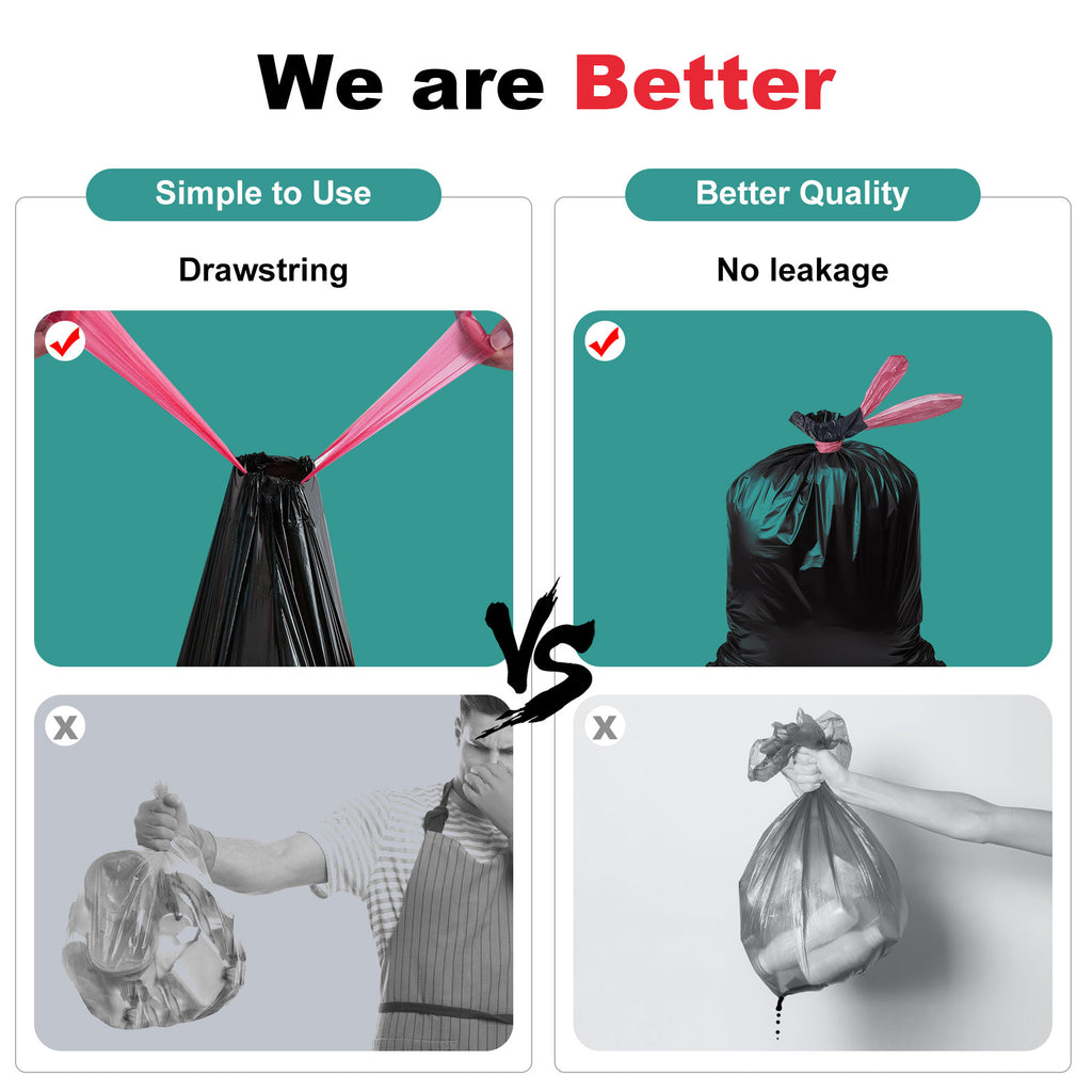 Portable Toilet Bags，Drawstring Camping Toilet Bags Toilet Trash Bags Leak-Proof, Waste Bags for Camping, Hiking, Traveling,Emergency, Outdoor Activities