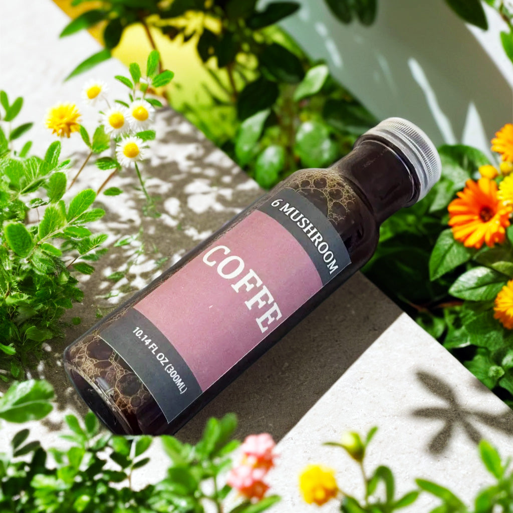 【6 Mushroom 】Coffee, 1 gram of sugar, 10 grams of protein, 90 calories